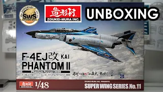 Zoukei-Mura F-4EJ Kai Phantom II Phantom Forever 1/48 Super Wing Series Model Kit Unboxing