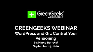 Webinar - WordPress and Git: Control Your Versioning