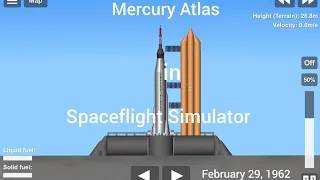 Mercury Atlas Launch in Spaceflight Simulator