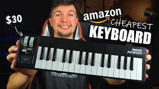 Is Amazon's $30 Midi Keyboard Worth It? | MidiPlus AKM 320 | Best Midi Keyboard Under $50