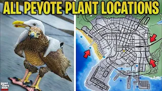 GTA 5 COLLECTING ALL PEYOTE PLANTS / TROLLING STREAM / WITH SUBS / BECOMING A BIRD / ROAD TOO 1.3K
