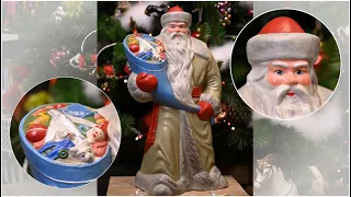 Реставрация советского Деда Мороза / Как восстановить фигуру из пресс-опилок