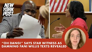 Nathan Wade’s ex-divorce lawyer blurts out, ‘Oh dang’  when presented w/ texts at Fani Willis trial