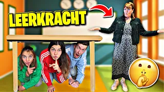 VERSTOPPERTJE SPELEN IN GESLOTEN BASISSCHOOL! 🤫 *vs Leerkracht* #357