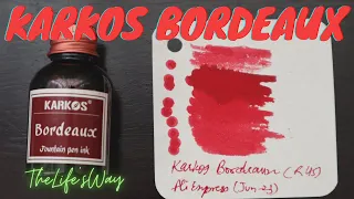 Karkos Bordeaux Fountain Pen Ink (30ml) for USD 1.97 Only!