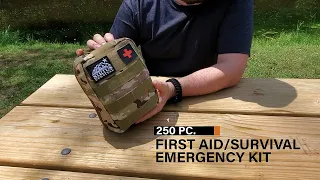 250 Piece Survival First Aid Kit - Contents Run-Through