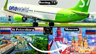 S7 Airlines Boeing B737-800 | St Petersburg ULLI TO Moscow Domodedovo UUDD Full Flight