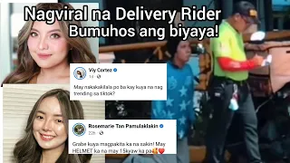 Viral na Delivery Rider Gusto Tulungan ng Ilang Social Media Influencer | Nahuli ng traffic enforcer