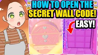 HOW TO OPEN THE SECRET WALL CODE *REVEALED!* & GET THE CHEST ITEM! 🏰 Royale High