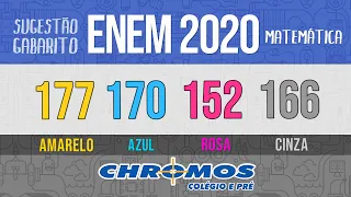 Gabarito ENEM 2020 CHROMOS - Prova Amarela: Questão 177 | Matemática