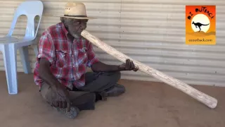 Amazing Didgeridoo player in Outback Australia