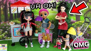 OMG Doll Family Fun Doll Story at the Park - LOL OMG Dolls Family - OMG Barbie Family Routine