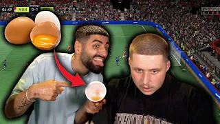 FIFA MATCH mit AGRESSIONS PROBLEMEN | VERLIERER MUSS ABGELAUFENES ROHES EI TRINKEN | Jordan & Semih