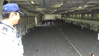 Inside of JS Izumo, Japan's largest warship