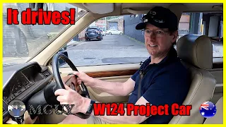 Mercedes 260E Project Car (W124) - Part 2: It Drives! (sort of) | MGUY Australia