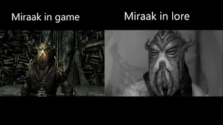 Miraak in game vs Miraak in lore