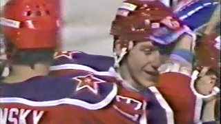 1991 Vancouver Canucks (NHL) - CSKA (Moscow, USSR) 3-4 Friendly hockey match (Super Series)