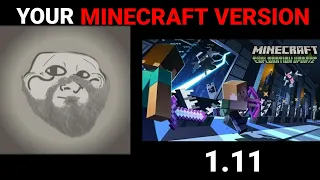 Your Minecraft Version...(Troll Face Becoming Old Meme)