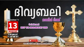 HOLY MASS|LATIN MASS|13 AUGUST 2023 | Rev FR PRASHANT IMS | MALAYALAM QURBANA|TODAY MASS|GOODNESS TV