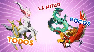 ¿CUANTOS POKÉMON PUEDES ATRAPAR EN CADA JUEGO?