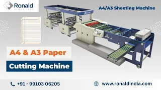 Automatic A3 and A4 Paper Cutting Machine by Ronald India