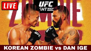 🔴 UFC Vegas 29 Live Stream - KOREAN ZOMBIE vs IGE Watch Along Reactions