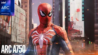 Spider-Man Remastered Gameplay || Intel ARC a750 || High Settings || 1080p 60FPS
