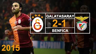 2015 - Galatasaray 2 - 1 Benfica - Şampiyonlar Ligi Maçı -  Geniş Özet - Full HD