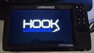Включение и проверка Lowrance Hook reveal 9 с датчиком Tripleshot