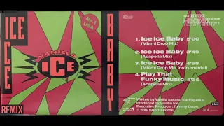 Vanilla Ice 2."Ice Ice Baby ACAPELLA MIX" Rare Remix Import CD Single (Queen Under Pressure) V-ICE