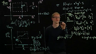 Analysis II Lecture 10 Part 4 statement and example of implicit function theorem