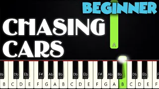 Chasing Cars - Snow Patrol | BEGINNER PIANO TUTORIAL + SHEET MUSIC by Betacustic