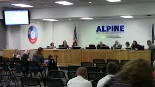 August 9, 2022  Alpine School Board Meeting