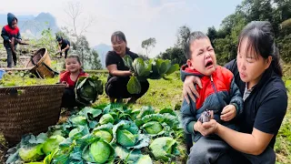 FULLVIDEO:95Day with children,Go to the market to sell ginger,fruits, vegetables,Taking care of pets