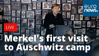 Angela Merkel's first visit to Auschwitz camp | LIVE