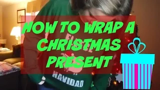 How to Wrap a Christmas Gift! //Caroline