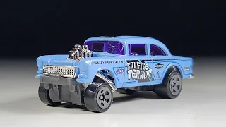 Hot Wheels Mainline Review: '55 Chevy Bel Air Gasser | 2023 HW Gassers