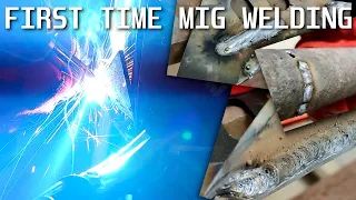 Complete Beginner Tries MIG Welding for the First Time - Clarke 135TE