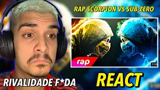 (REACT) Rap do Scorpion e Sub-Zero (Mortal Kombat) - RIVAIS | NERD HITS