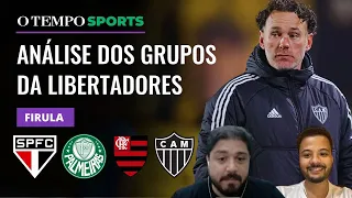 Galo, Flamengo, Palmeiras e outros brasileiros: análise dos confrontos da Libertadores | FIRULA