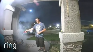 Brandon Sees Neighbor Put Out a Fire On His Front Door Via His Ring Video Doorbell | RingTV