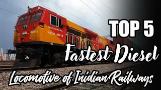 TOP FIVE FASTEST DIESEL LOCOMOTIVE OF INDIAN RAILWAYS