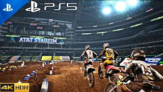 (PS5) Monster Energy Supercross | Ultra High Realistic Graphics GAMEPLAY [4K HDR 60fps]