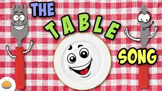 GLASS PLATE FORK KNIFE - SONG FOR KIDS - VOCABULARY SONGS FOR TODDLERS in ENGLISH | Toys and Songs