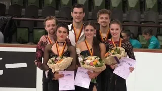 Nebelhorn Trophy 2019 Ice Dance Victory Ceremony