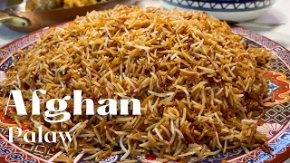 Afghan Pulaw Recipe - Afghani Rice - Afghan Colored Rice