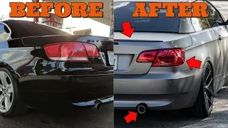 Here's How I Made The Rear End of My 12 Year Old BMW 335i Look Modern Again On A Budget! EP 20