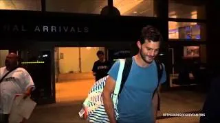 Jamie Dornan spotted arriving at LAX (September, 20)