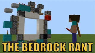 Minecraft Java VS Bedrock Redstone Rant