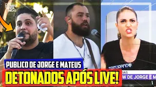 APRESENTADORA do SBT DETONA público na LIVE do JORGE e MATEUS!